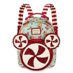 Loungefly Disney Mickey Mouse Holiday Treats Christmas Mini Backpack